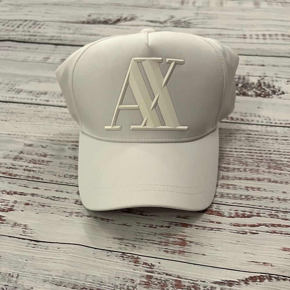 Armani Exchange Rubberized Logo Baseball Cap